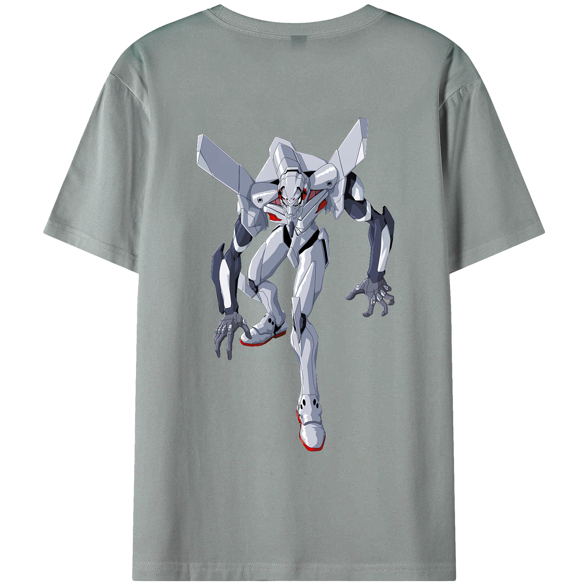 （画像用） EVA 新世紀エヴァンゲリオン 綿100％ メンズ半袖Tシャツ（バックプリント） 通気性